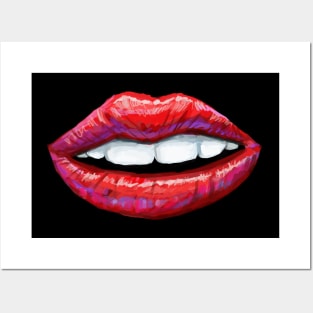 Smiling Lips Posters and Art